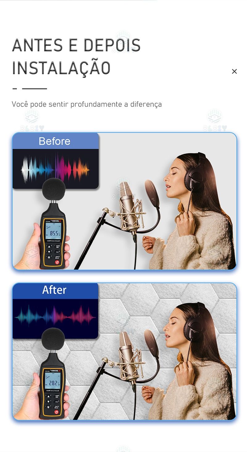 Painel acústico decorativo
