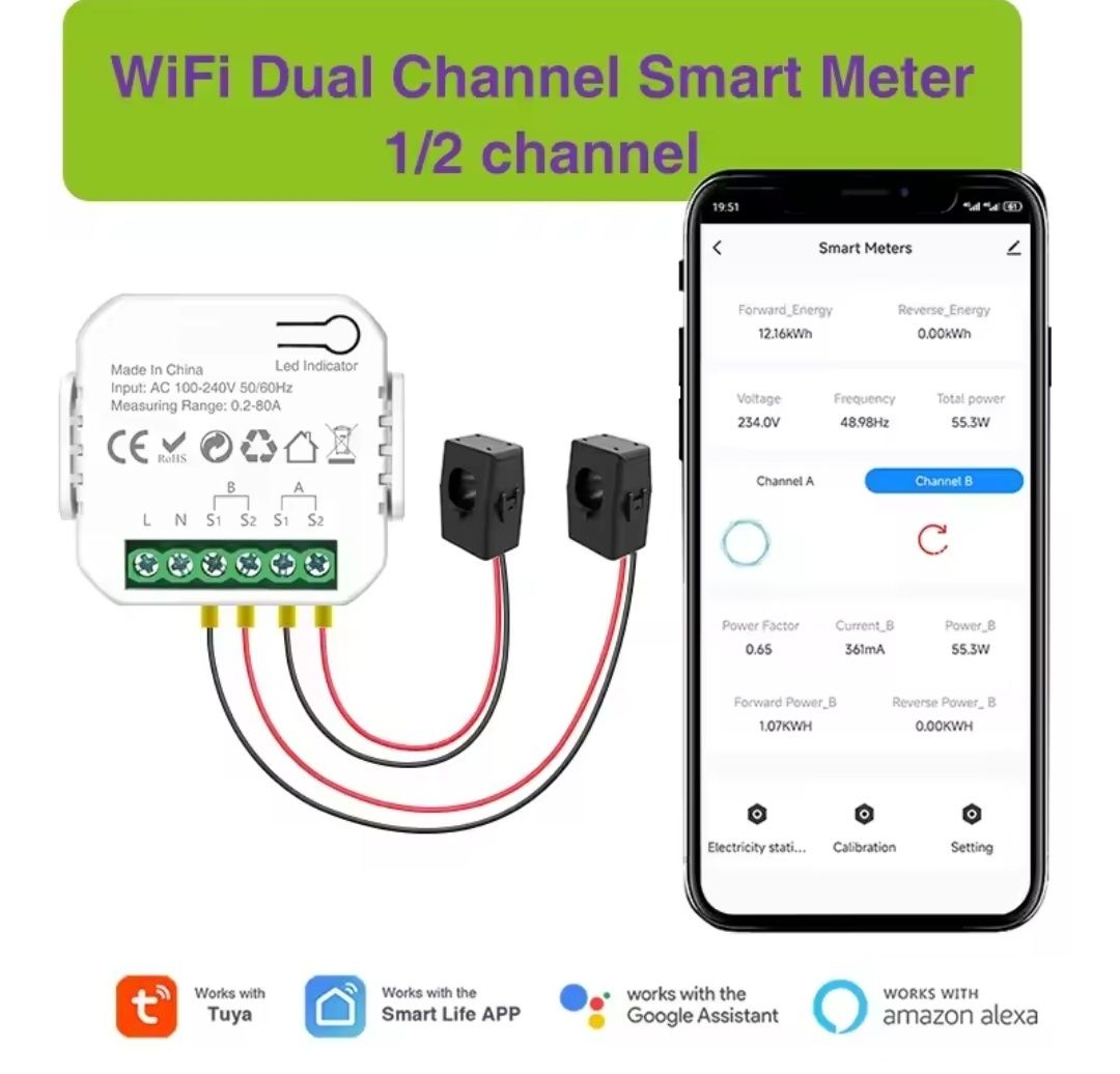 Medidor de energia Smart life/ Tuya