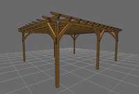 pergola drewniana 4500x5500 spec 100