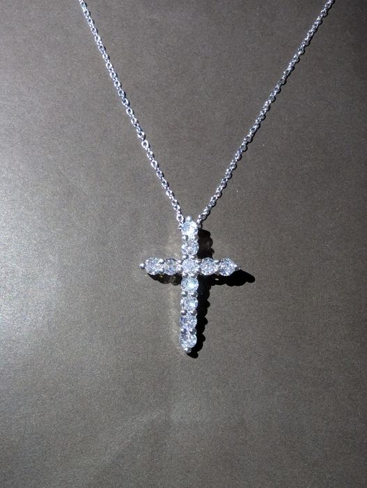 Ланцюжок кулон хрестик срібний 925s срібло цепочка серебро крестик