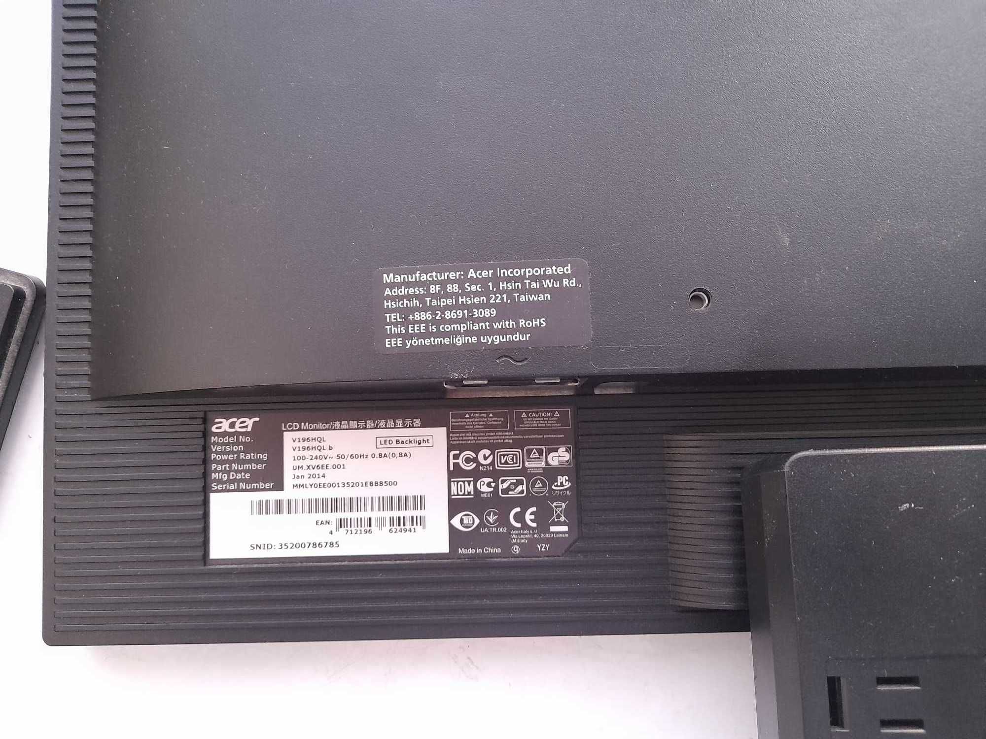monitor Acer V196HQL