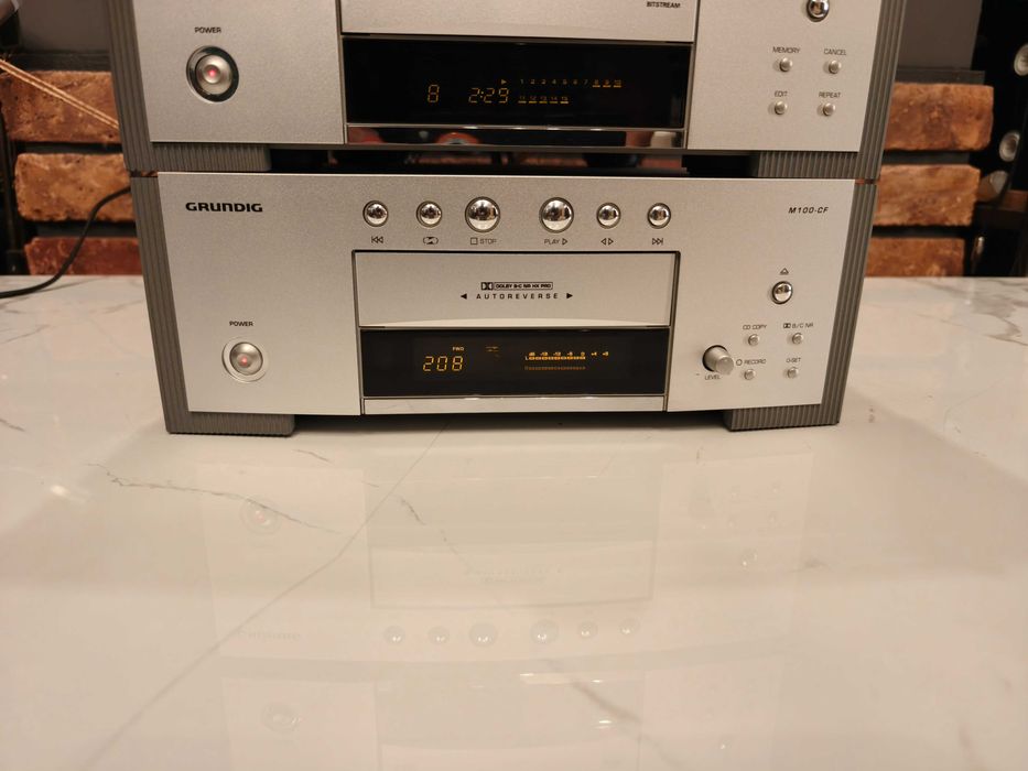 GRUNDIG M100 ! Audiofilska mini wieża ! Pilot ! CD ! DECK ! Amplituner