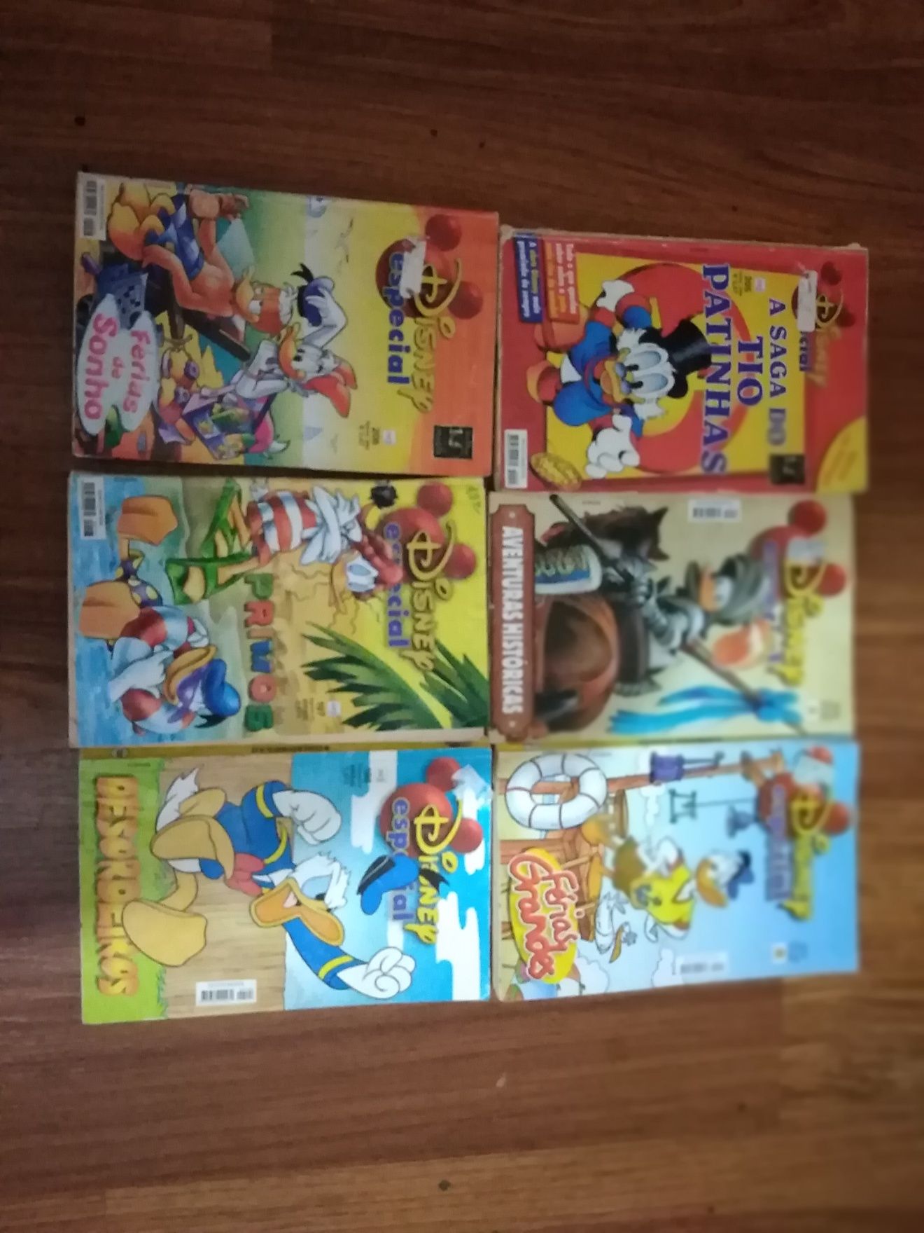 Livros banda desenhada cada exemplar 2,50€