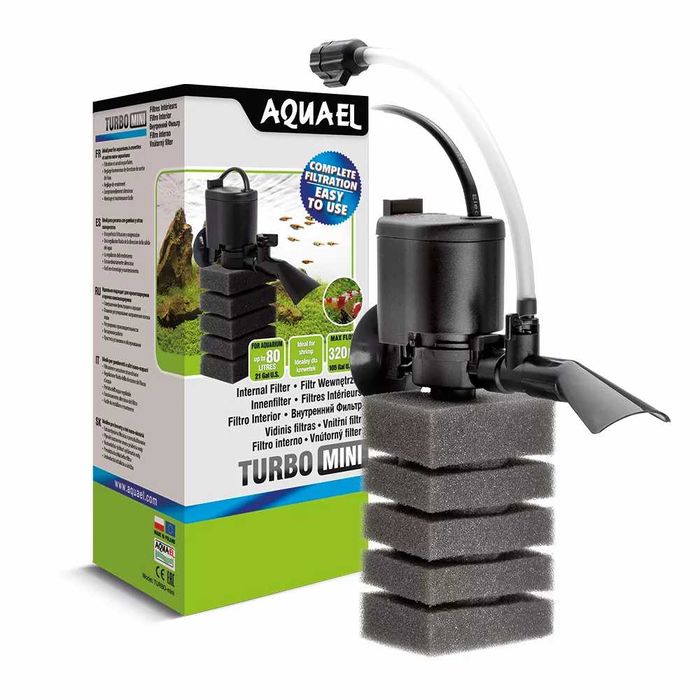 AQUAEL FILTR TURBO MINI filtr wewnętrzny gąbkowy do akwarium < 80l