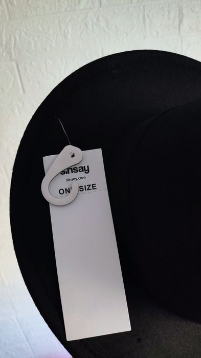 Nowy kapelusza damski jeden rozmiar czarny elegancki