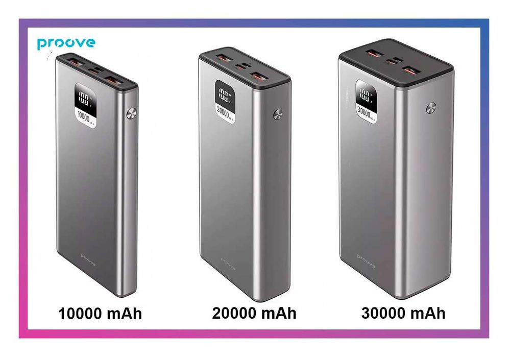 Повербанк металевий для телефона Power Bank 22.5W павербанк PROOVE