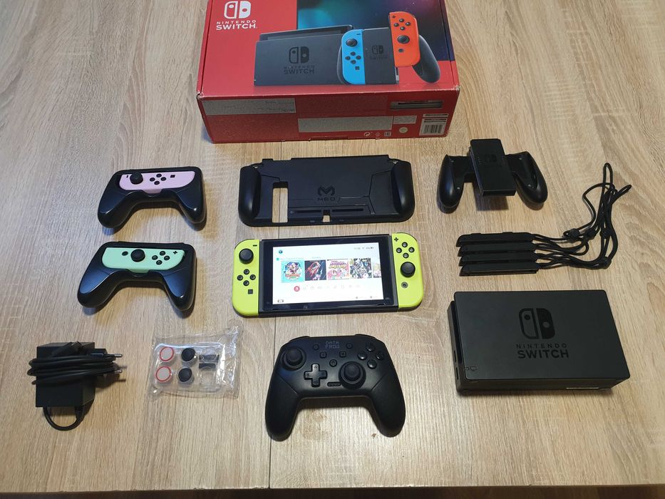 Nintendo Switch (V2) 32+128 | великий комплект