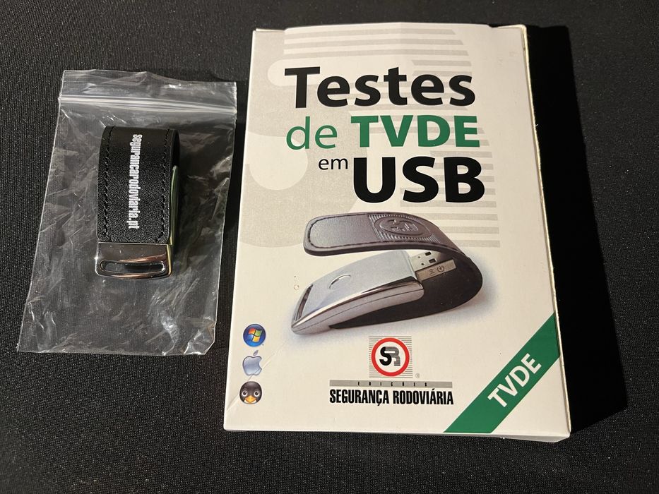 Pen USB para estudo exame TVDE