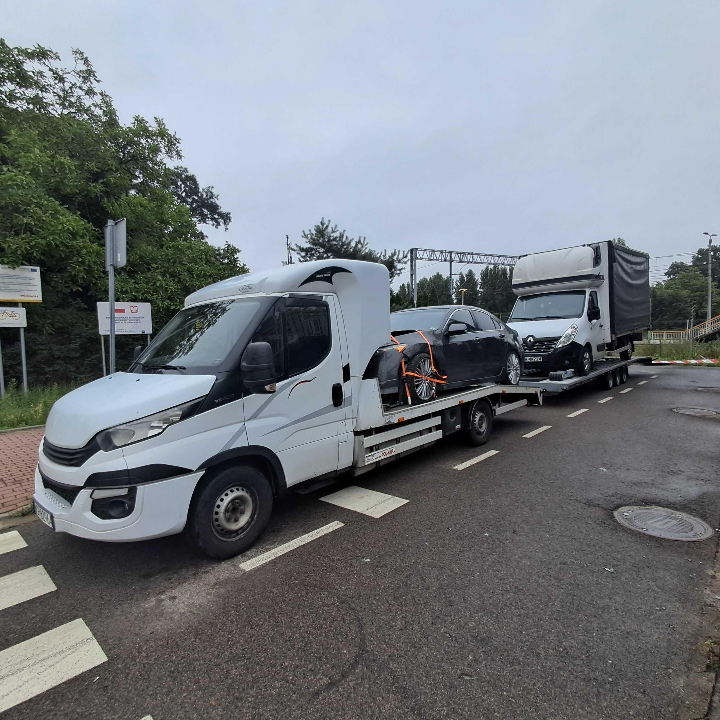 Transport międzynarodowy aut i maszyn POLSKA HOLANDIA NIEMCY BELGIA