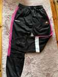 Ellesse spodnie dresowe dresy czarne śliski materiał r XS 152-158 Nino