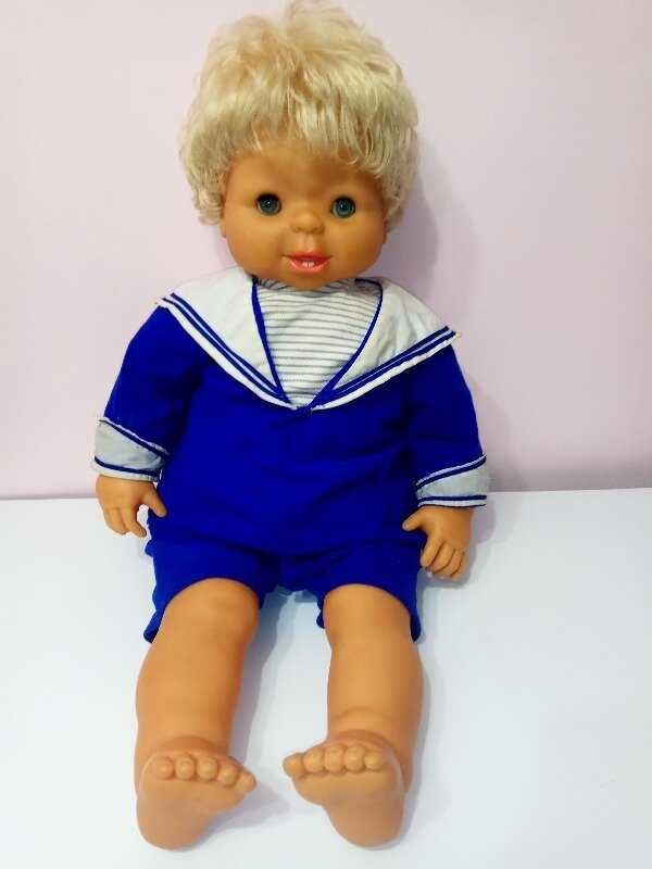 Моряк кукла пупс с зубками 65см родная одежда лялька ГДР