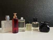 Zestaw miniaturek perfum, Cerruti, Dupont, de Silva, Leonard, 6 szt