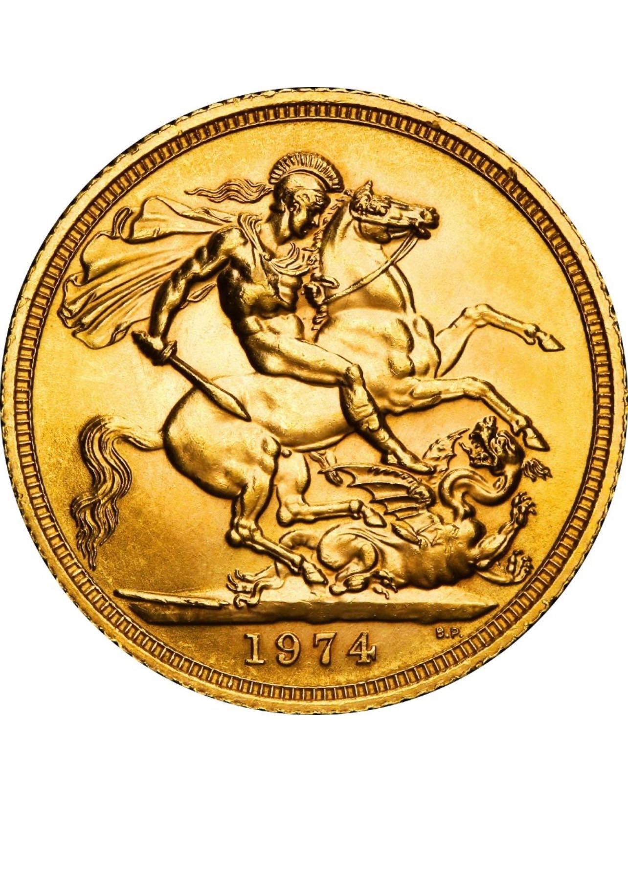 Золота монета елизавета 2