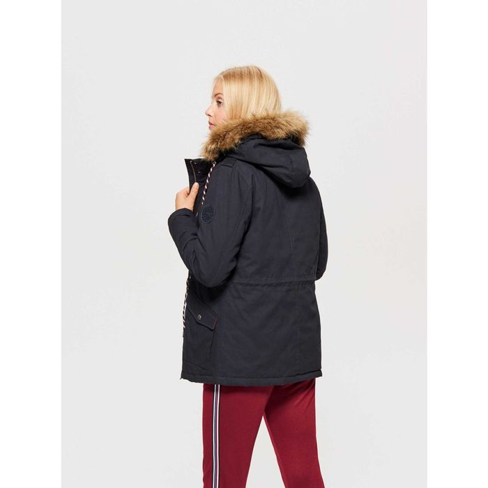 NOWA kurtka PARKA XS 34 S 36 futerko płaszcz kaptur wiosenna damska