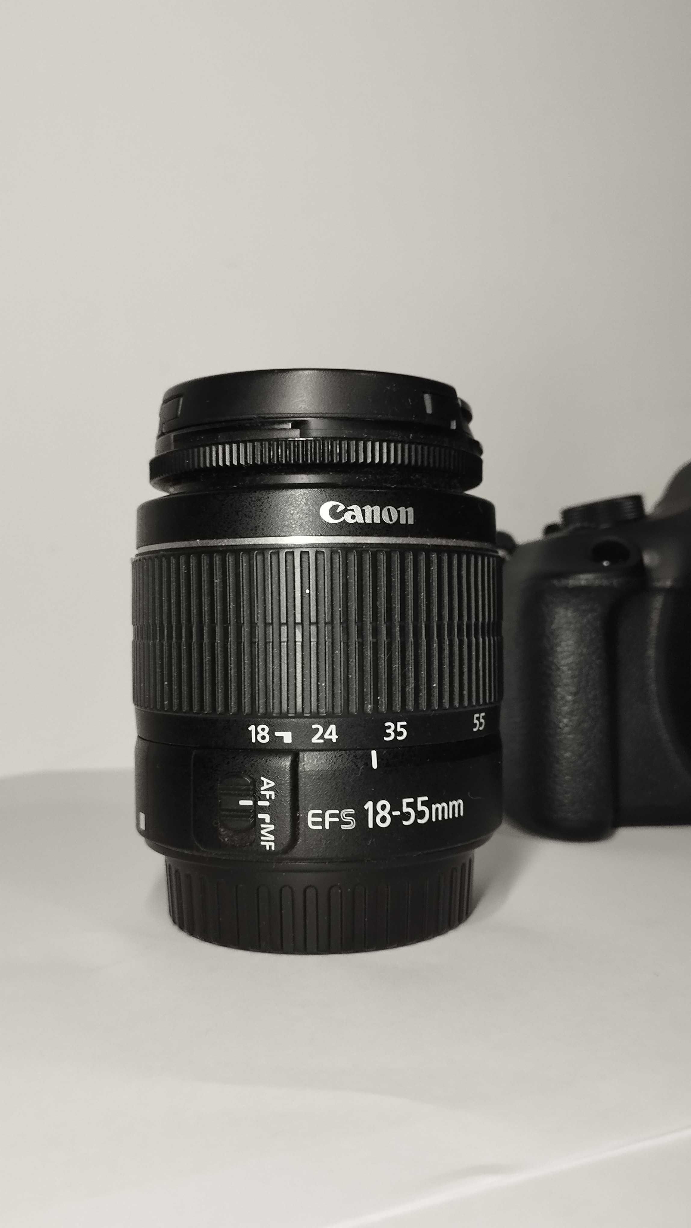 Câmera Canon EOS Rebel T5; lentes 18-55mm
