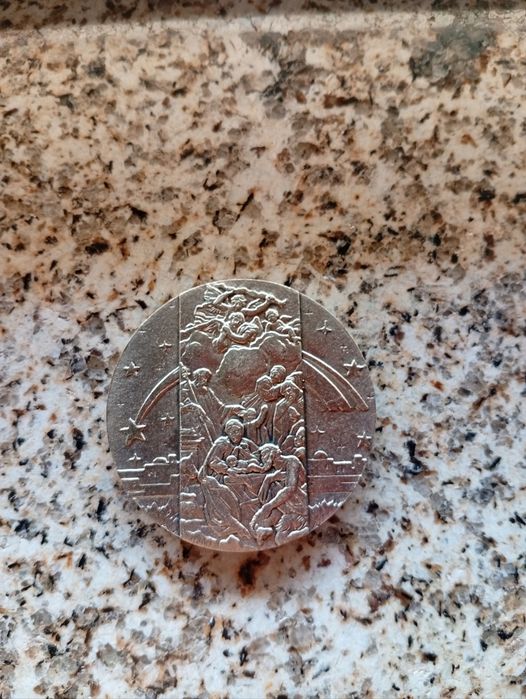 Medalha “Natal” em prata rara