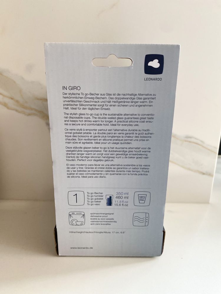 Kubek szklanka Leonardo Home In Giro 350 ml kawa/herbata