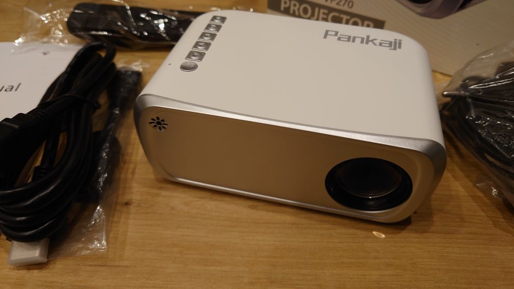 Projektor Pankaji - WiFi, Full HD 1080p, USB, HDMI, Android - Nowy