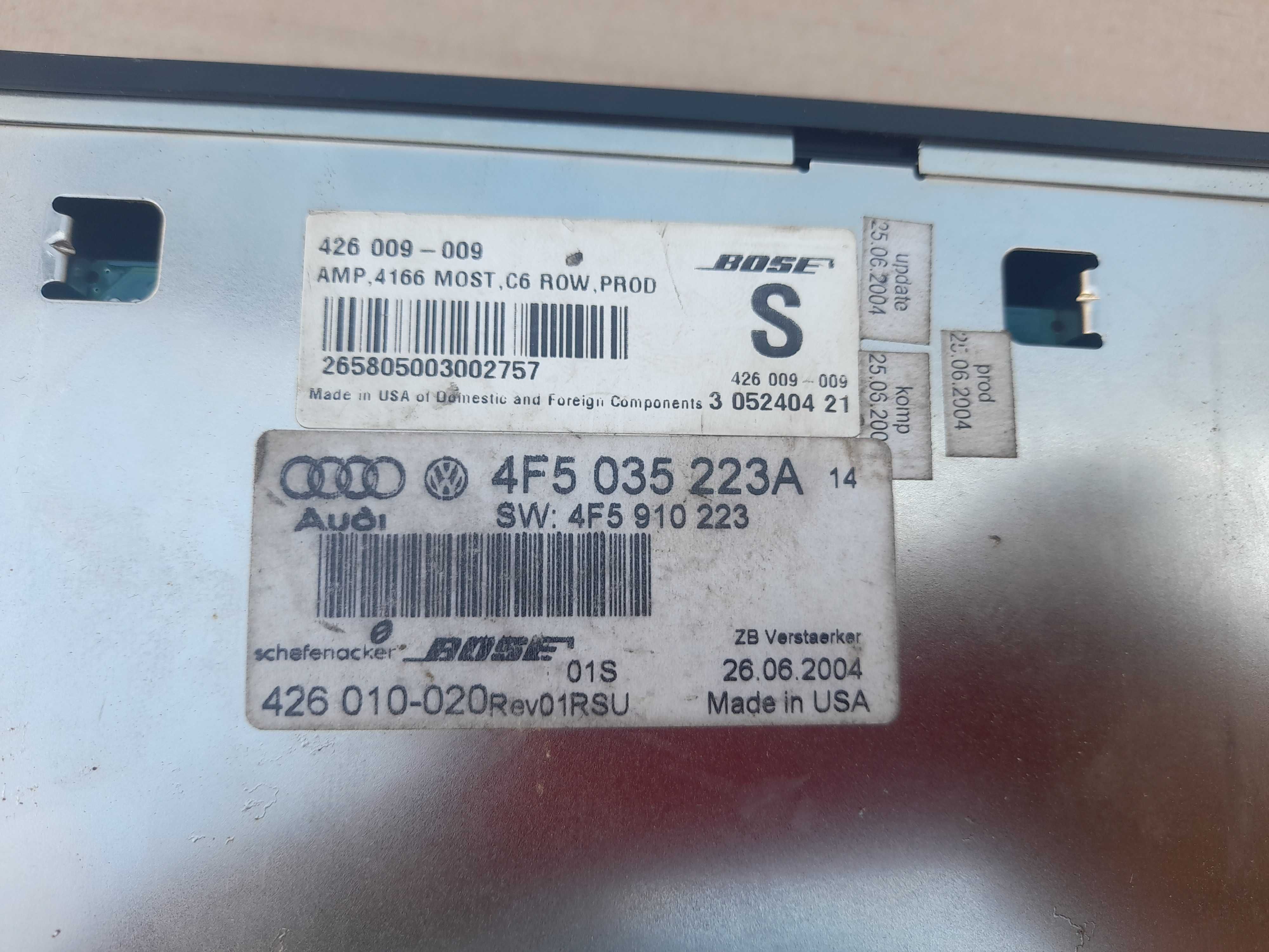 Wzmacniacz BOSE Audi a6 c6 4F5,035,223A WYSYŁKA