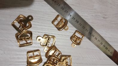 Пряжки на выбор прямоугольные золотые для обуви/сумок/декора