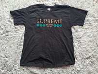 Supreme koszulka t-shirt L męska czarna