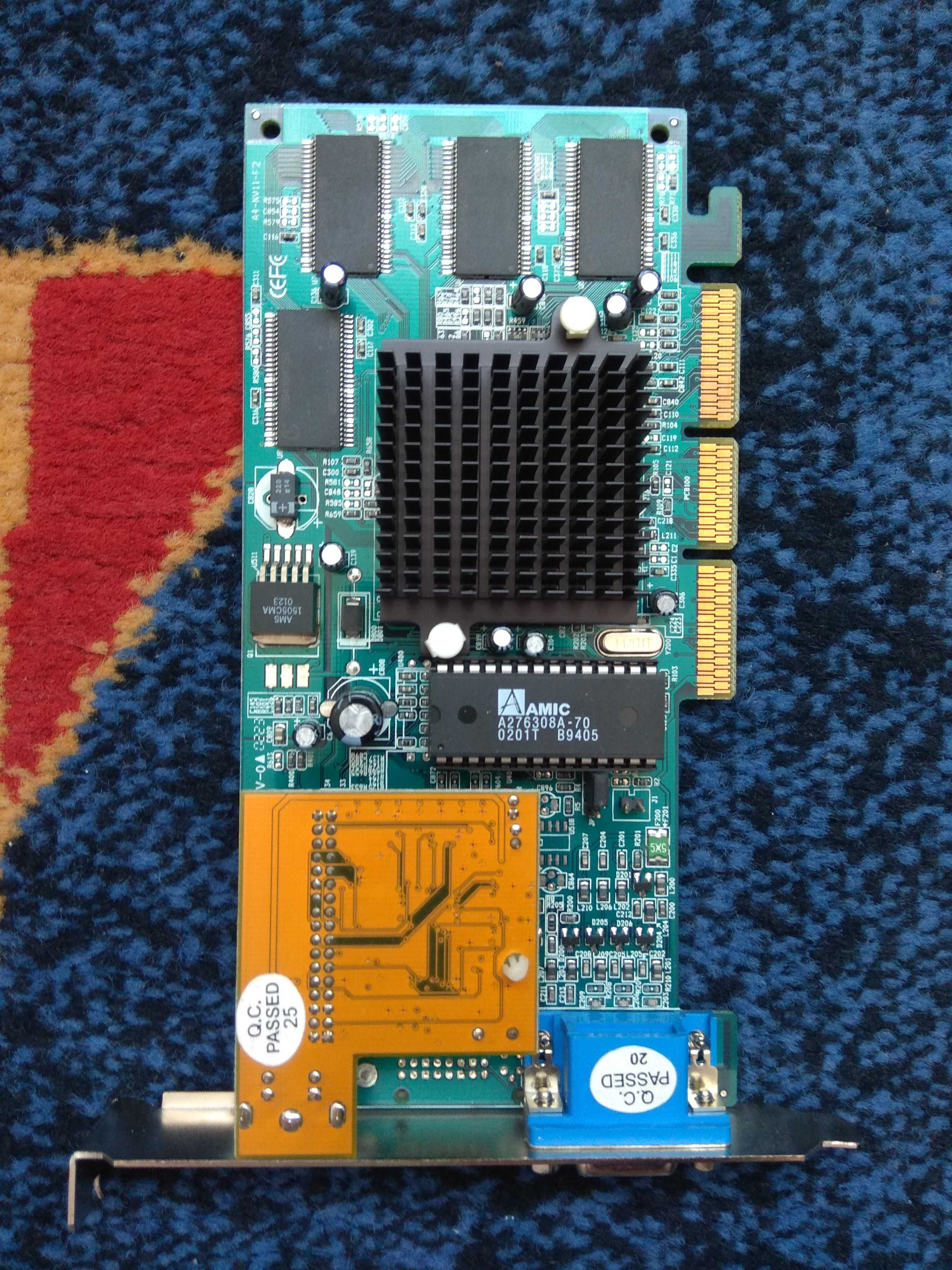 nVidia 7300 GT DDR2; nVidia MP400F2P; GAINWARD GTX570 GDDR5