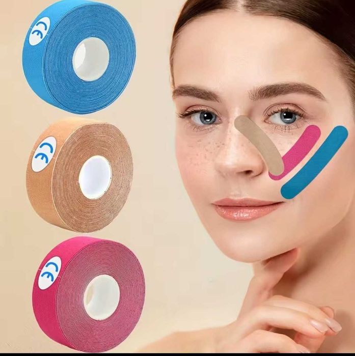 Кинезиотерапевтическая лента,тейп,длин 5м,шир.2,5см, водонепроницаемая