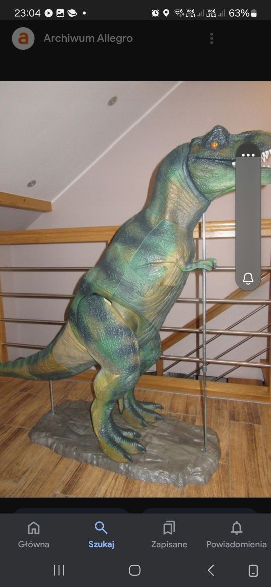 model dinozaura T-Rex'a do negocjacji