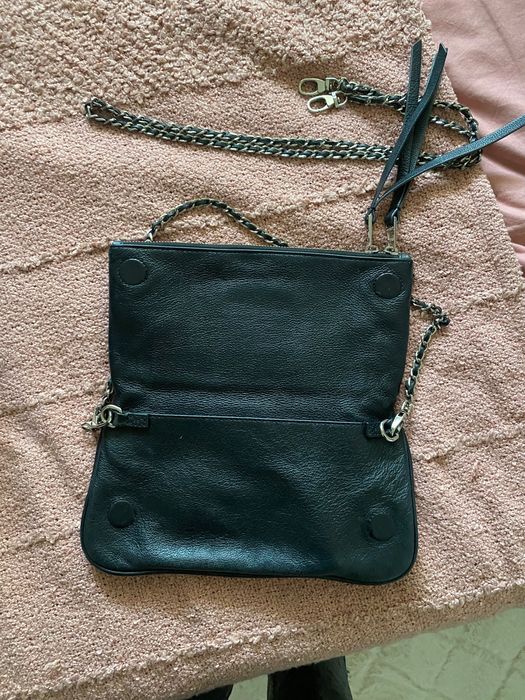 Mala zadig voltaire preta em pele