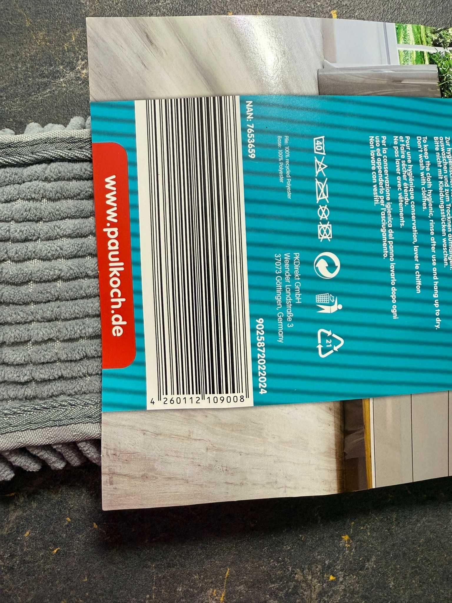 Wkłady z mikrofibry do mopa marki Paul Koch 2 sztuki