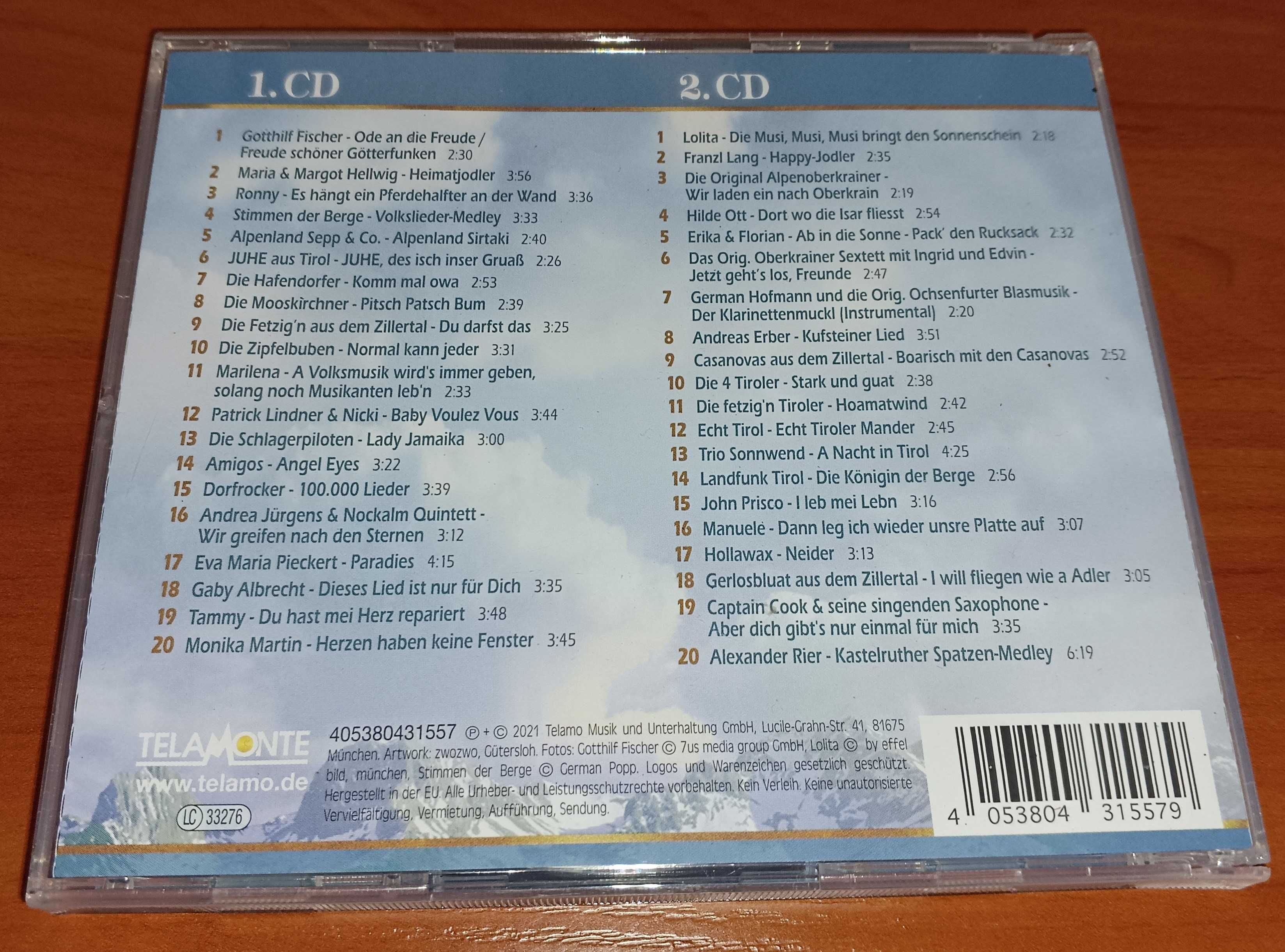 CD Die Volkstumliche Hitparade - 2CD: Amigos, Captain Cook i inni