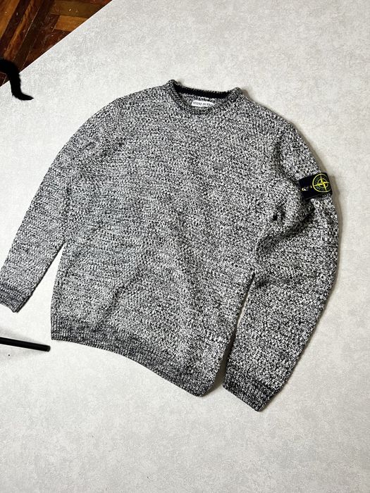 Свитер вязаный кофта Stone Island Винтаж оригинал размер L