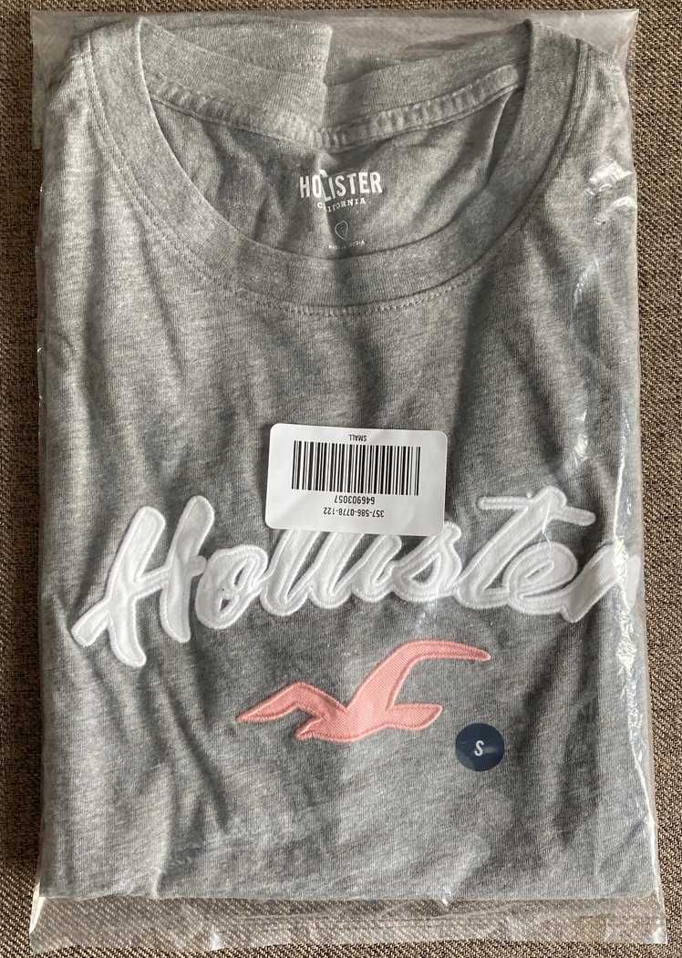 T-shirt damski Hollister Co. Applique Logo Graphic Tee size: S
