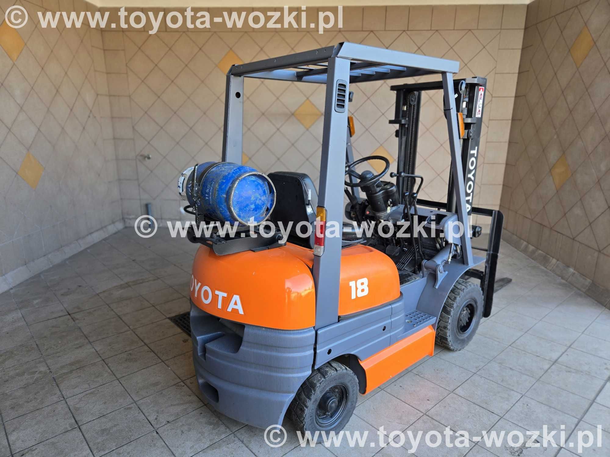 Wózek Widłowy TOYOTA 6FG18 , Wózki Widłowe TOYOTA 6FGF18 widlak LINDE