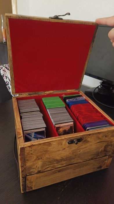 Caixa arrumação artesanal - Magic the Gathering