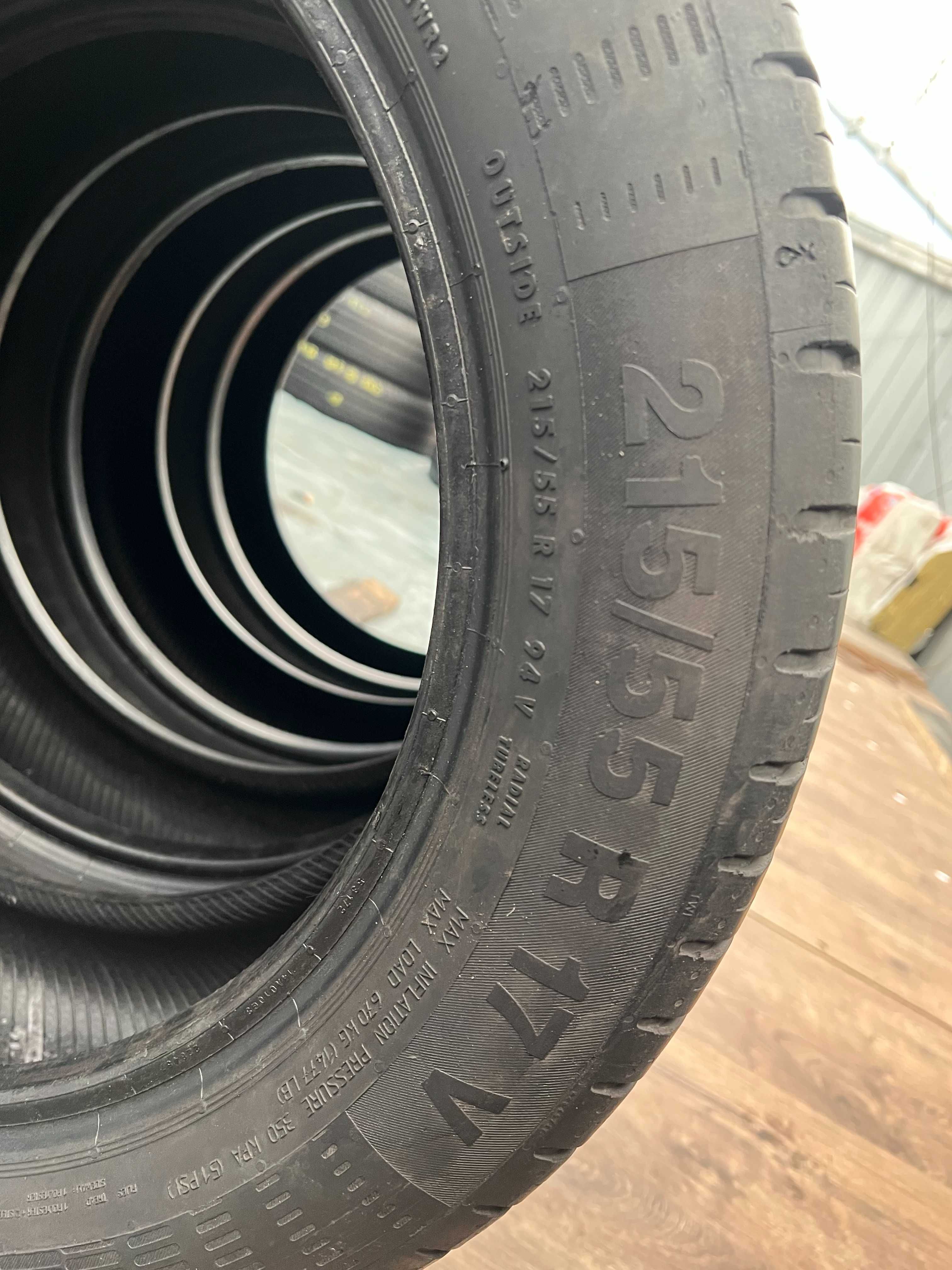 Opony letnie 215/55/R17 Continental ContiEcoContact 5 - 4 sztuki