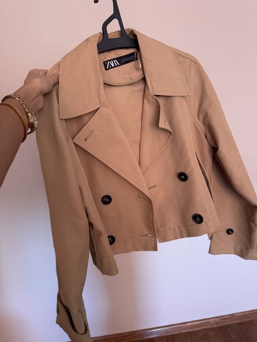 укороченный тренч Zara