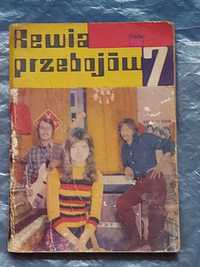 Książeczka Rewja Przebojów melodie i teksty 1973r PRL unikat