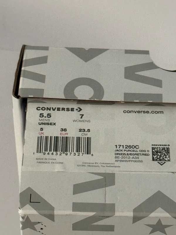 converse x comme des garçons grey