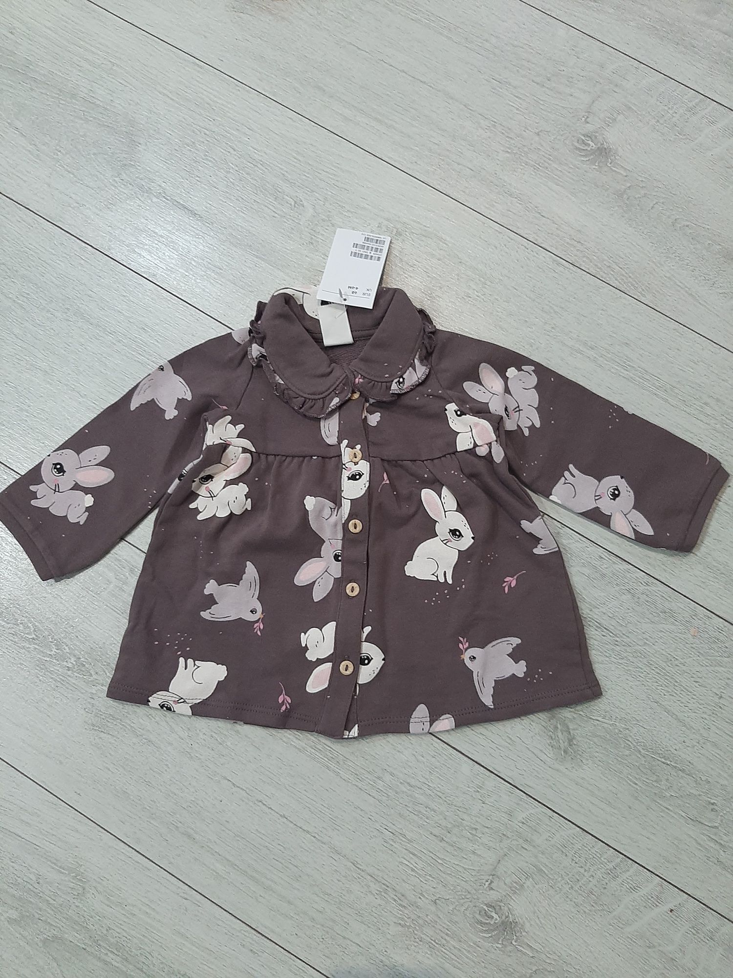 Sweterek w króliki bluza h&m 68