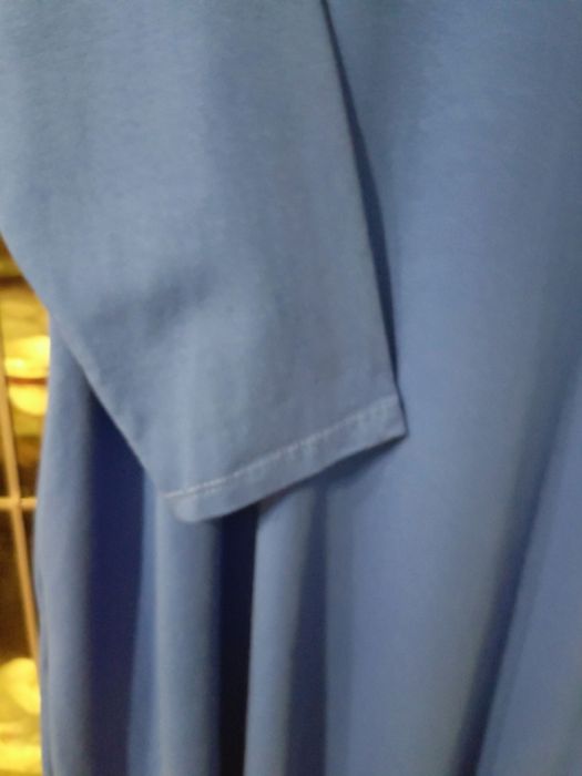 Sukienka włoska w literę A szafirowa