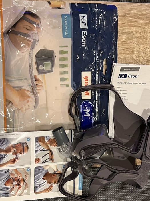 Maska nosowa Fisher&Paykel Eson -nowa,  CPAP bezdech senny