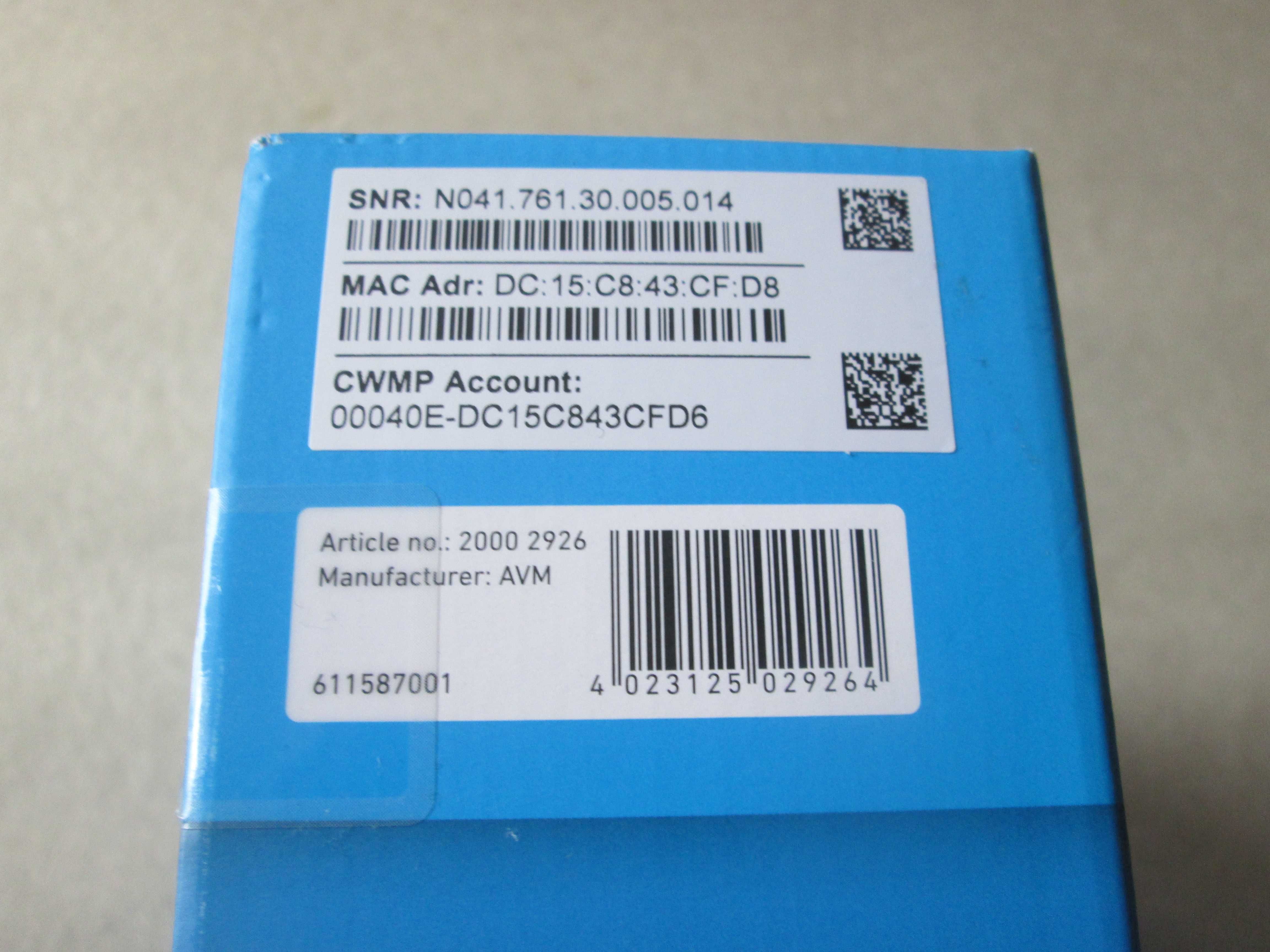 Router LTE AVM FRITZ! FRITZ!Box 6850 LTE biały