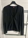 Sweter czarny na guziki