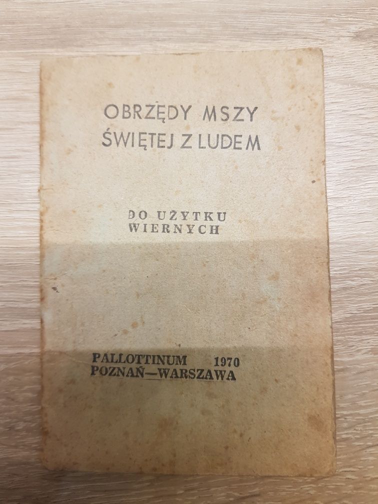 Obrzędy mszy świętej Modlitewnik 1970