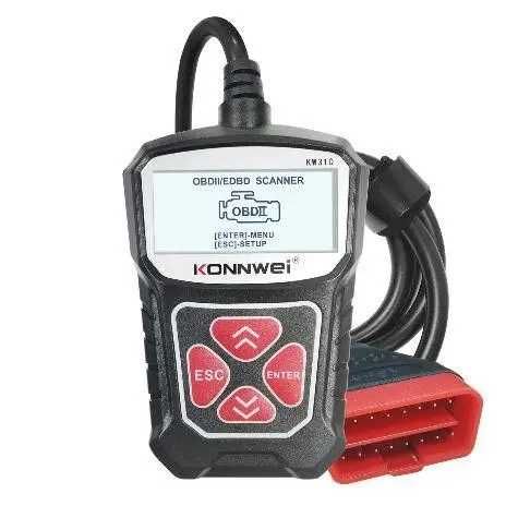 Автомобильный диагностический сканер Konnwei KW310 OBD2 (русский язык)