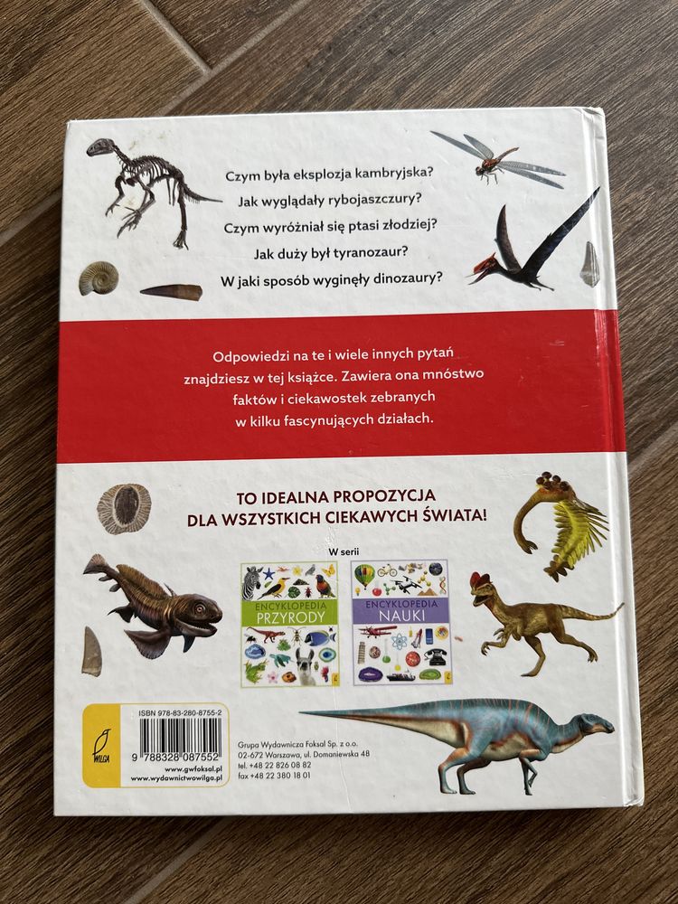 Encyklopedia Dinozaurów wydawnictwo Wilga