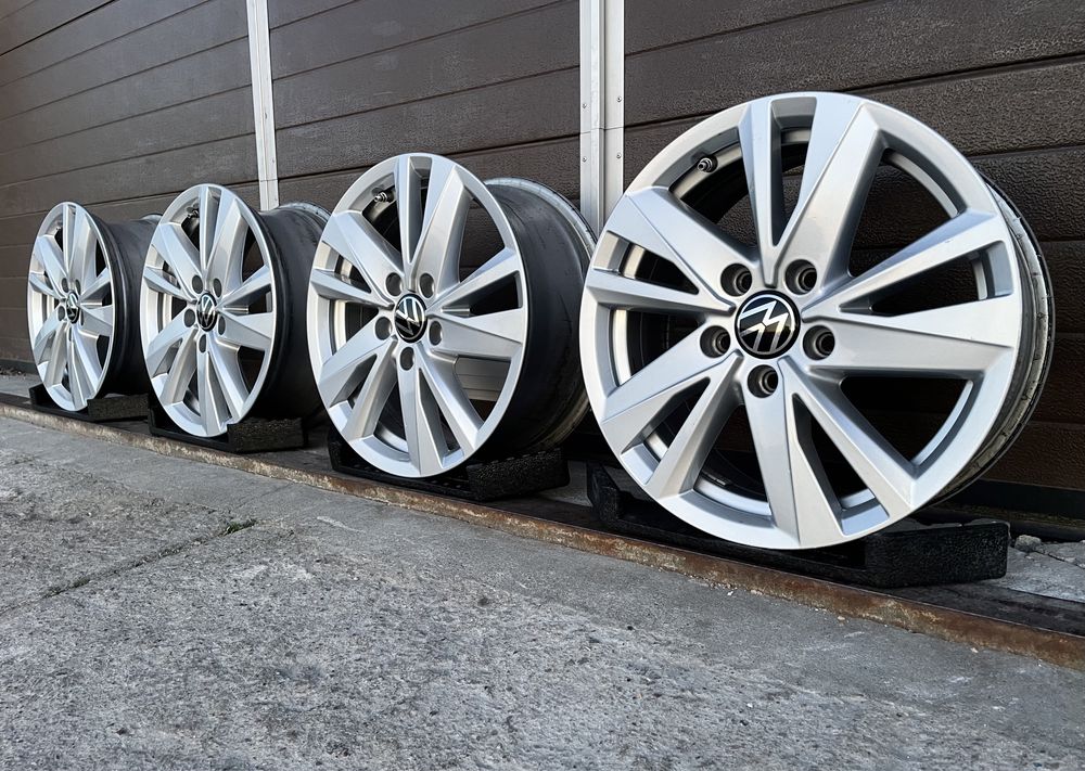 4x felgi aluminiowe 5x112 r16 et48 6,5J Alufelgi Oryginał VW 16” TPMS