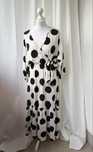 H&M Zwiewna sukienka maxi w grochy M lato