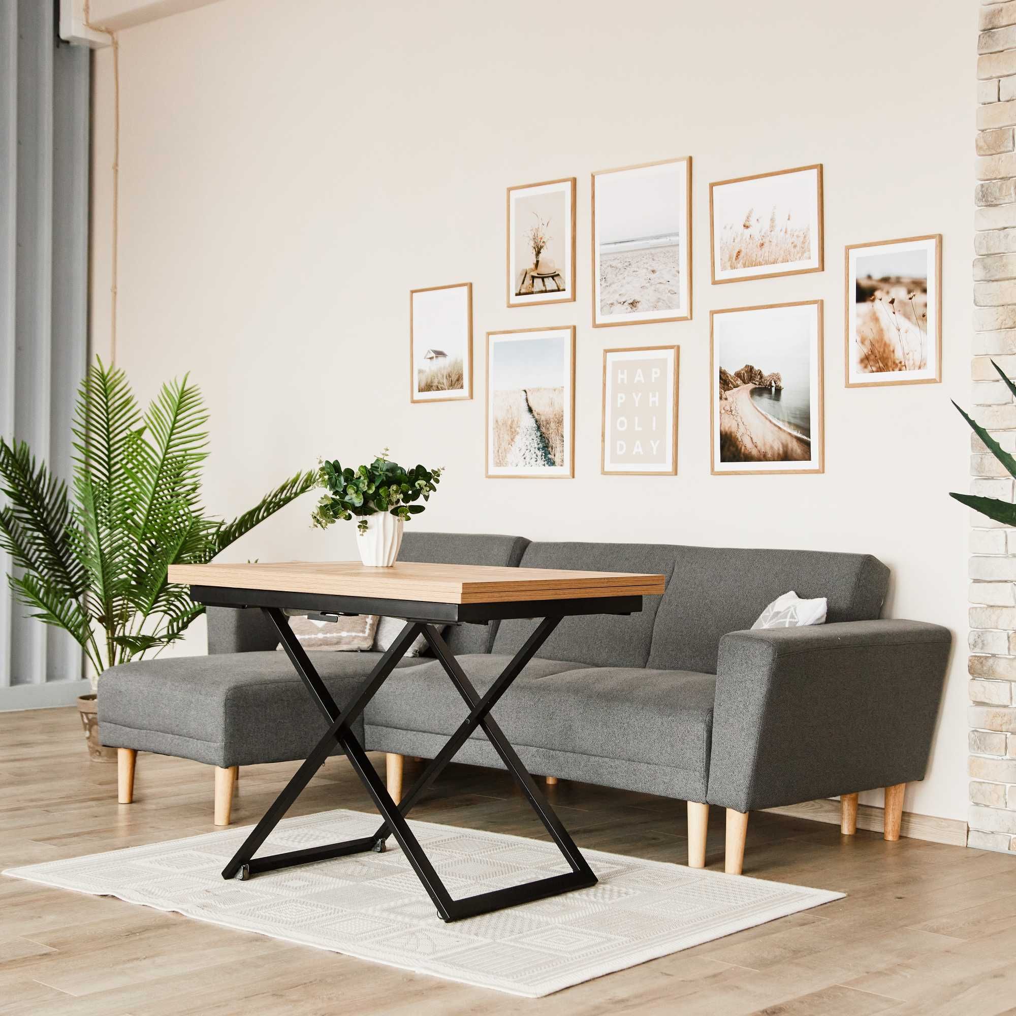 Stolik kawowy nowoczesny Ława rozkładana podnoszona LOFT